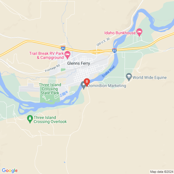 Valor Through Gestalt location map: 1096 E Kitsos Dr, King Hill, Idaho